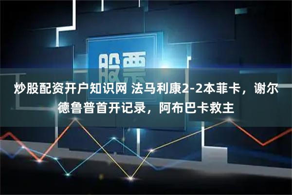 炒股配资开户知识网 法马利康2-2本菲卡，谢尔德鲁普首开记录，阿布巴卡救主